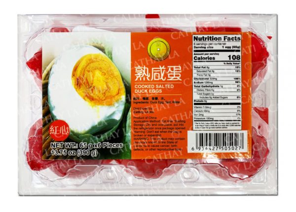 CATHAY  Cooked Salted Eggs 6 PC
