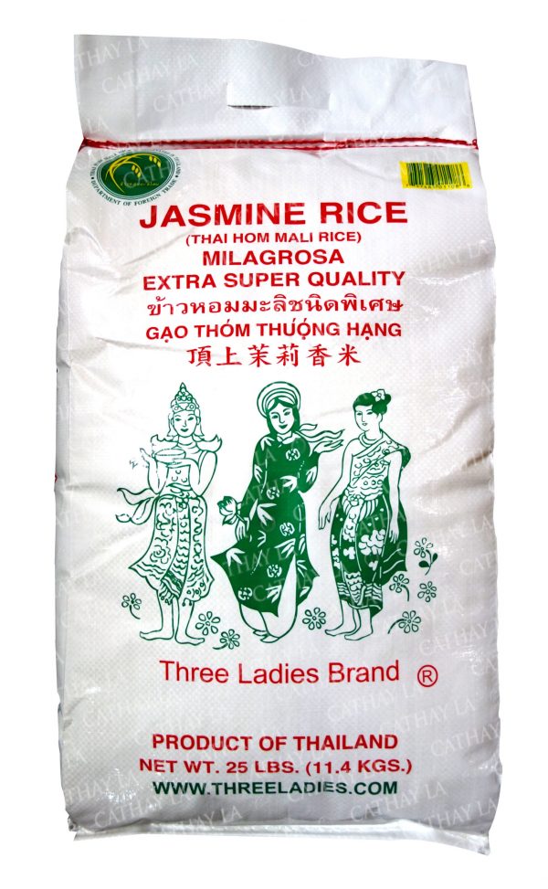 3 LADIES  Jasmine Rice 25 lb  2024