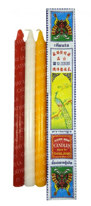 THAI 2 Pc Red Candle