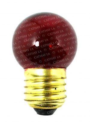 CN Red Clear (ROUND) Light Bulb