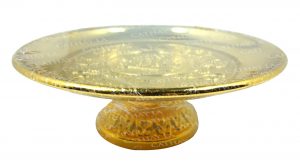 CHINA  7' Gold Fruit Tray