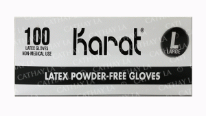 KARAT Vinyl Gloves  L-PF GV1008