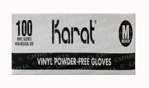 KARAT Vinyl Gloves M-PF GV1007