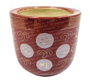 CERAMIC  (S) Red Incense Pot (II)