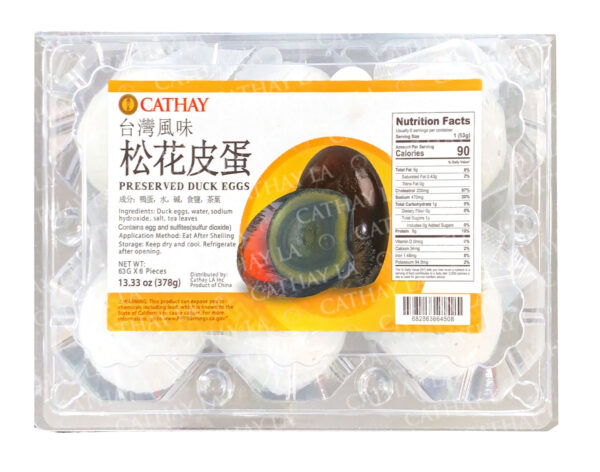 CATHAY  Preserved Duck Eggs 6 PC