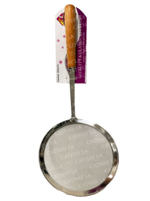 SHINE 16cm S/S Oil Strainer Wood hdl  6.3'