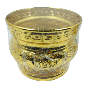 CHINA  4' Gold Incense Pot -B