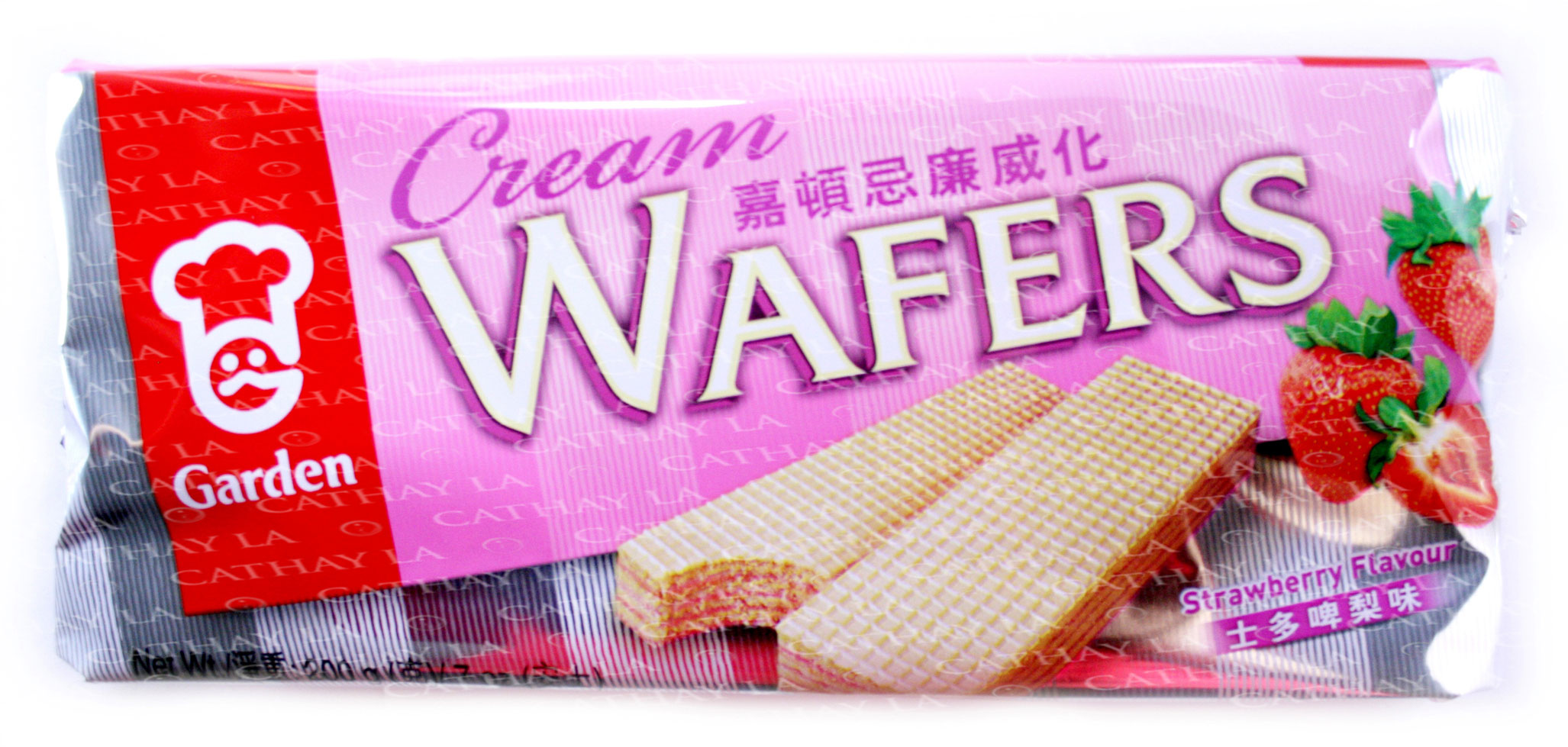 Cream Wafers Strawberry Flavor Cathay La